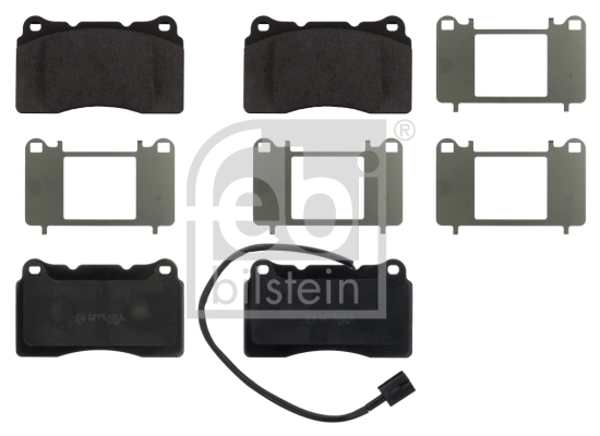 FEBI BILSTEIN Set Pad Brek, Brek Piring 16848