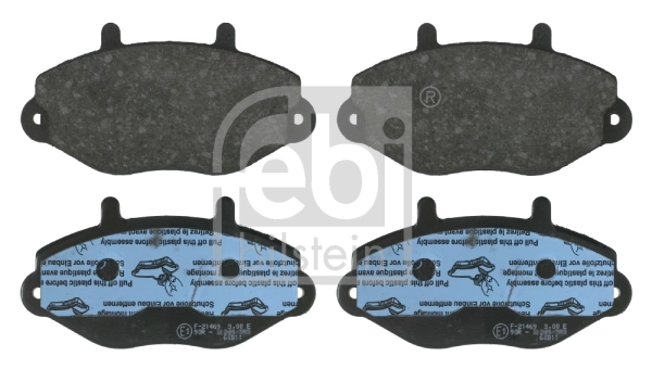 FEBI BILSTEIN Kit pastiglie freno, Freno a disco 16036