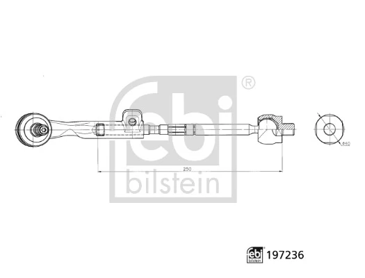 FEBI BILSTEIN مفصل محوري، عمود المسار 197236