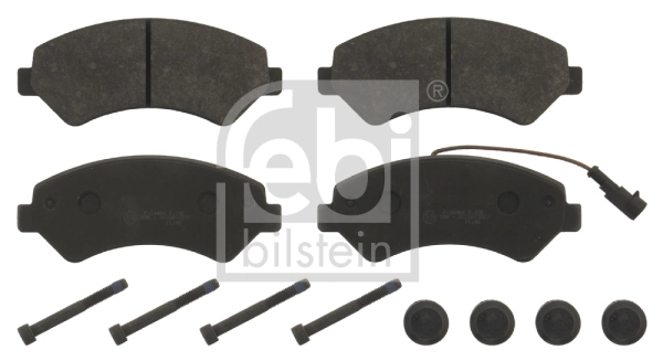 FEBI BILSTEIN Kit pastiglie freno, Freno a disco 16840