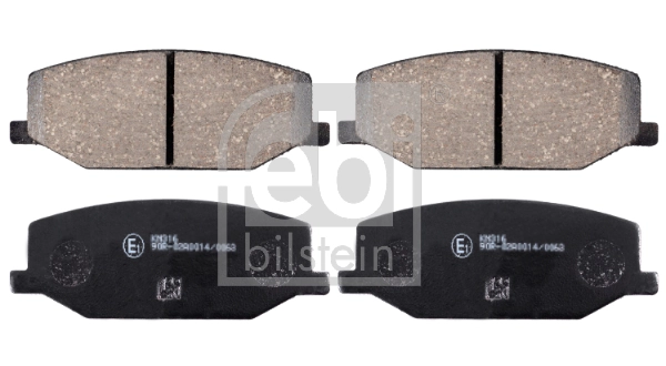 FEBI BILSTEIN Kit pastiglie freno, Freno a disco 16655