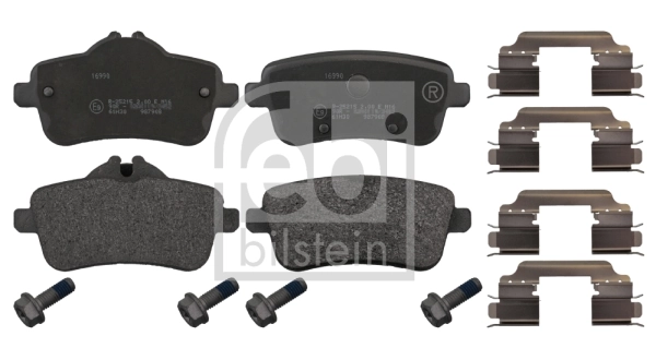 FEBI BILSTEIN Kit pastiglie freno, Freno a disco 16990
