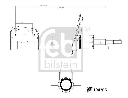 FEBI BILSTEIN Ammortizzatore 194205