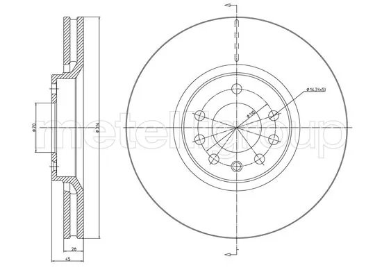 METELLI Bremsscheibe 23-1353C