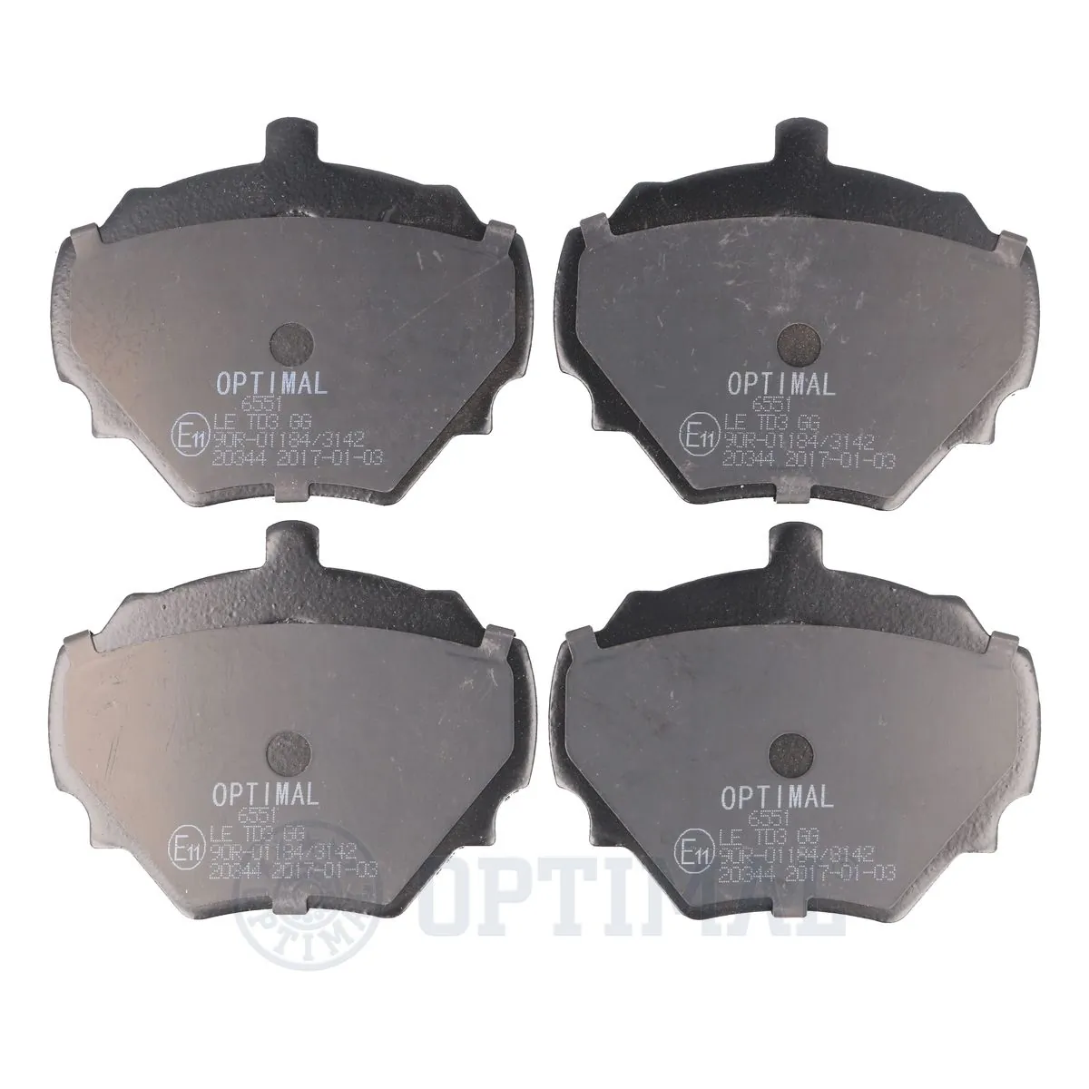 OPTIMAL 브레이크 패드 세트, 디스크 브레이크 BP-06551