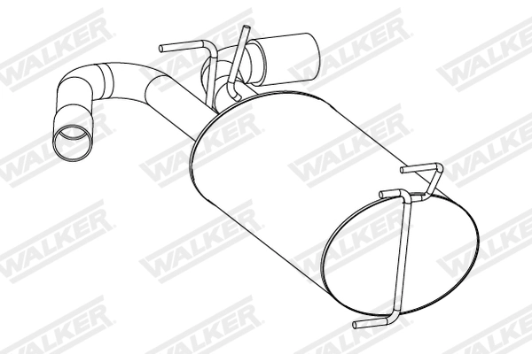 WALKER Silenziatore posteriore 25267