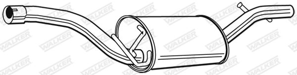 WALKER Silenziatore posteriore 22852