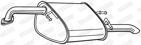 WALKER Rear Muffler 23675