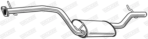 WALKER Silenziatore posteriore 23101