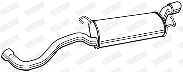 WALKER Silenziatore posteriore 22720