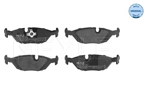 MEYLE Kit de plaquettes de frein, frein à disque 025 206 7516