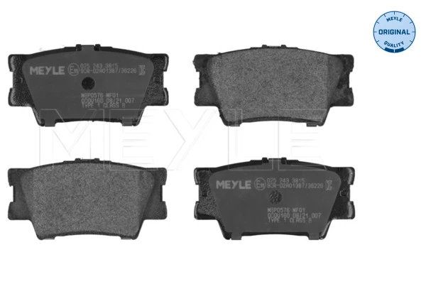 MEYLE Brake Pad Set, disc brake 025 243 3815