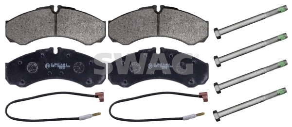 SWAG مجموعة بطانة الفرامل، فرامل قرصية 60 11 6193