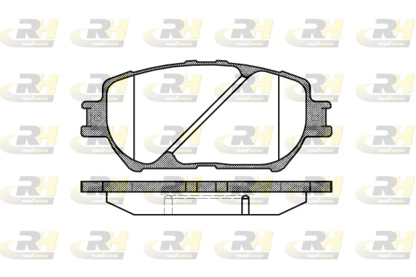 ROADHOUSE Kit de plaquettes de frein, frein à disque 2884.00