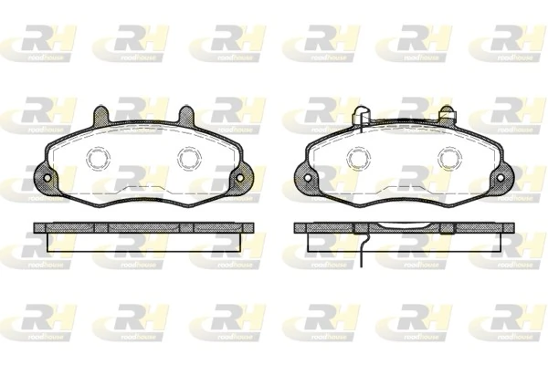 ROADHOUSE Kit pastiglie freno, Freno a disco 2391.02