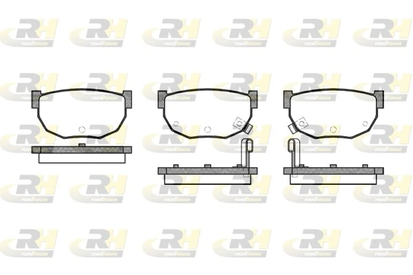 ROADHOUSE Brake Pad Set, disc brake 2151.02