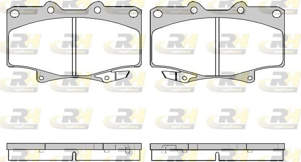 ROADHOUSE Kit pastiglie freno, Freno a disco 2429.04