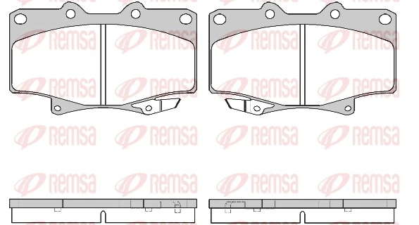 REMSA Kit pastiglie freno, Freno a disco 0429.04