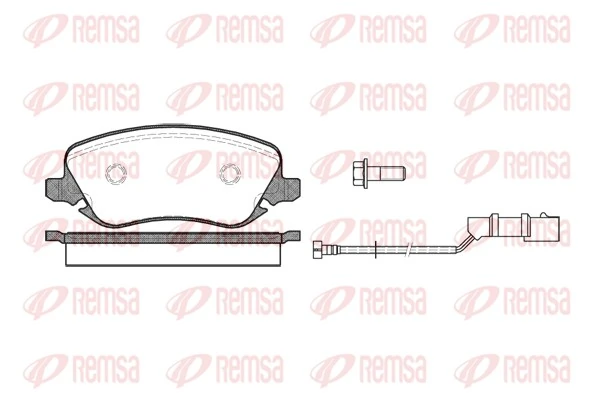 REMSA 브레이크 패드 세트, 디스크 브레이크 0879.02