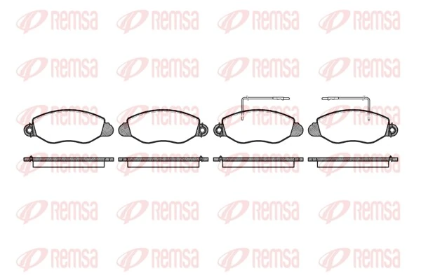 REMSA ブレーキパッドセット、ディスクブレーキ 0772.22