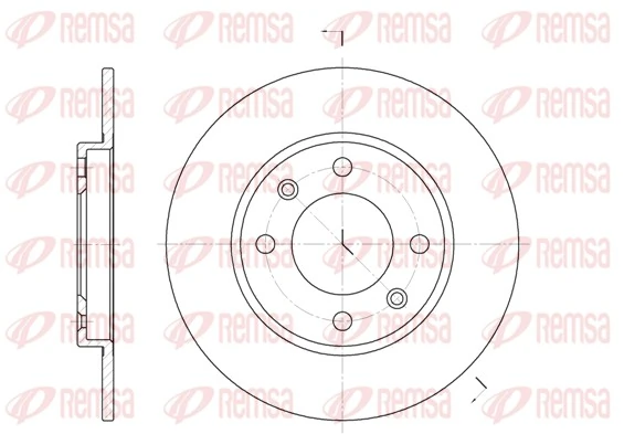 REMSA Disco freno 6128.00