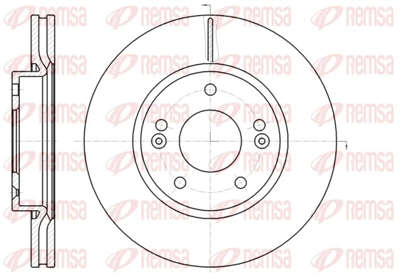 REMSA Disco freno 61208.10