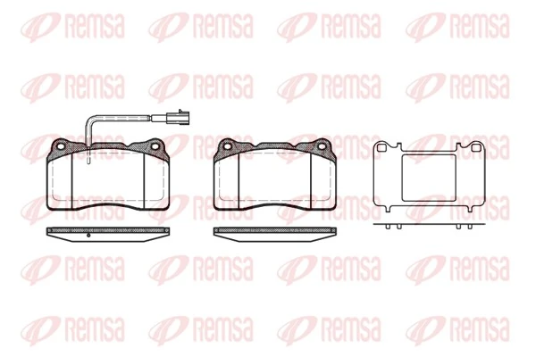 REMSA Set Pad Brek, Brek Piring 0666.51