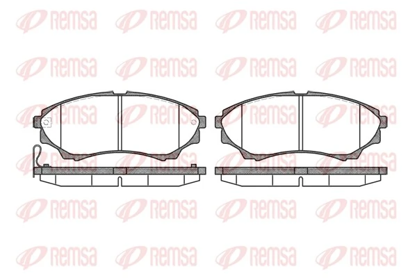 REMSA 브레이크 패드 세트, 디스크 브레이크 1151.00