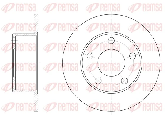 REMSA Disco freno 6123.00