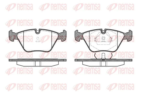REMSA Kit pastiglie freno, Freno a disco 0270.00