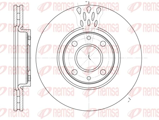 REMSA Disque de frein 6443.10