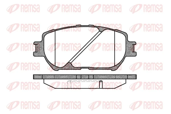 REMSA Kit de plaquettes de frein, frein à disque 0884.00