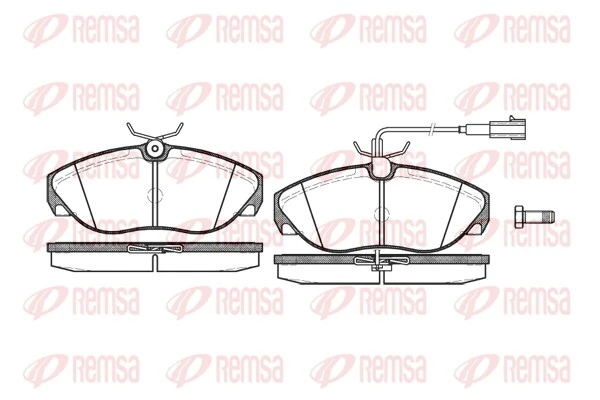 REMSA Kit pastiglie freno, Freno a disco 0486.11