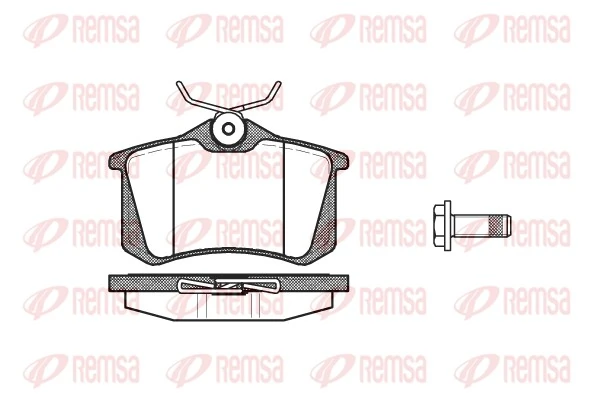 REMSA Set bantalan rem, rem cakram 0263.05