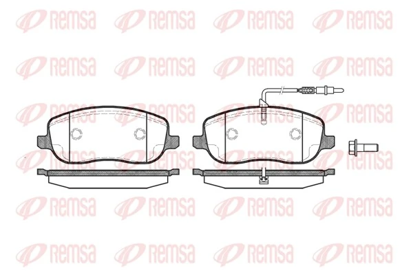 REMSA Kit pastiglie freno, Freno a disco 0879.12