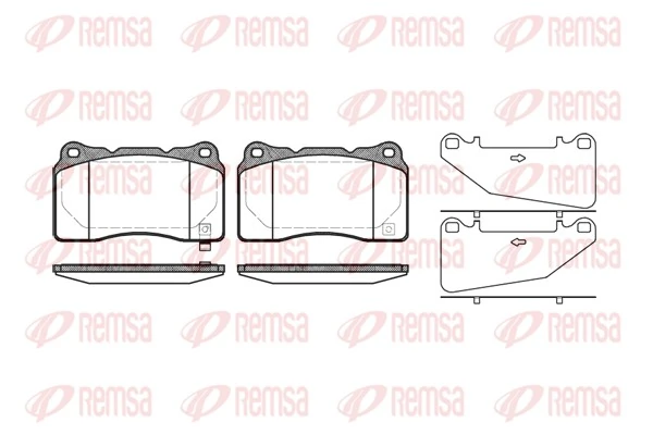 REMSA Set Pad Brek, Brek Piring 0666.32
