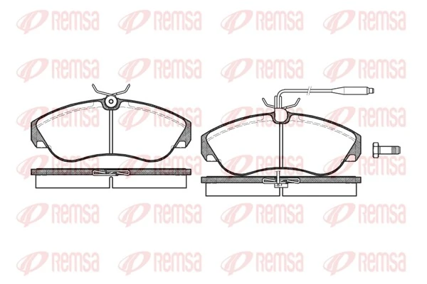 REMSA Set bantalan rem, rem cakram 0487.02