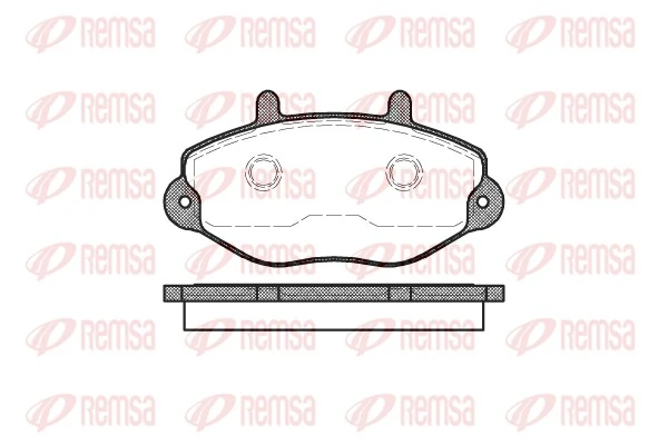 REMSA Kit pastiglie freno, Freno a disco 0392.00