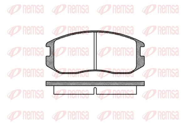 REMSA Brake Pad Set, disc brake 0357.00