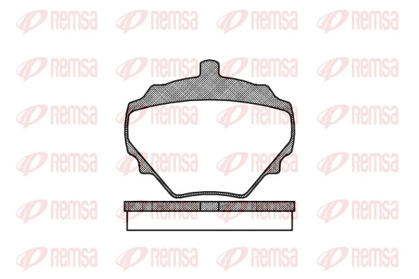 REMSA 브레이크 패드 세트, 디스크 브레이크 0052.10
