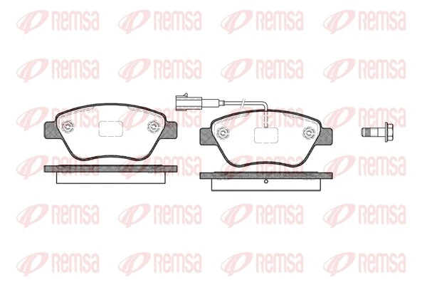 REMSA Kit pastiglie freno, Freno a disco 0858.11