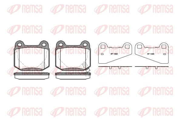 REMSA Set Pad Brek, Brek Piring 0014.52