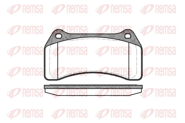 REMSA Kit pastiglie freno, Freno a disco 0895.00