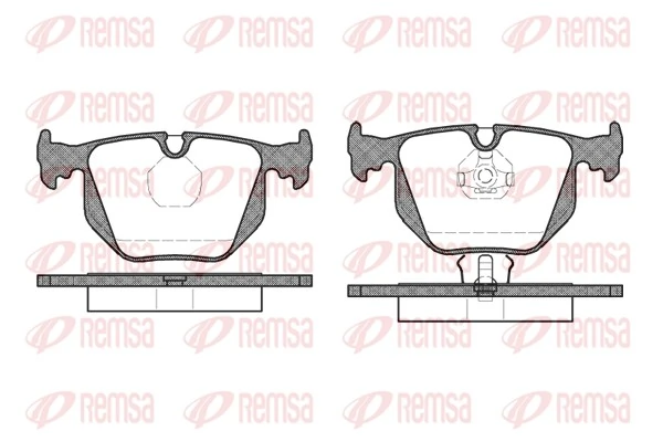REMSA Brake Pad Set, disc brake 0381.00