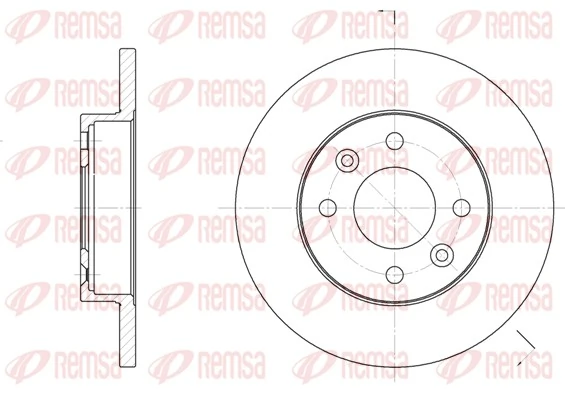 REMSA Disque de frein 6067.00
