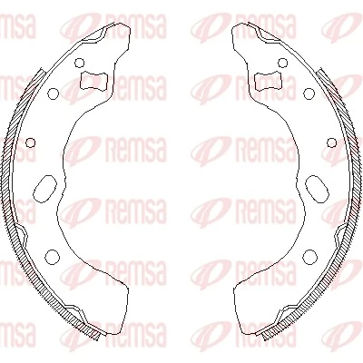 REMSA Zapata de freno 4639.00
