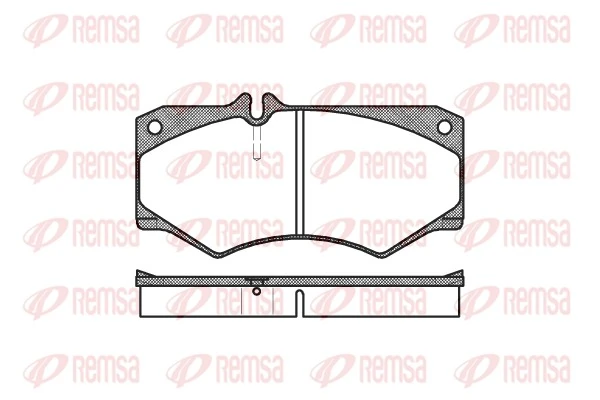 REMSA Kit pastiglie freno, Freno a disco 0047.30