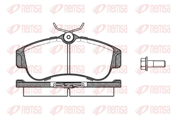 REMSA Kit pastiglie freno, Freno a disco 0320.00