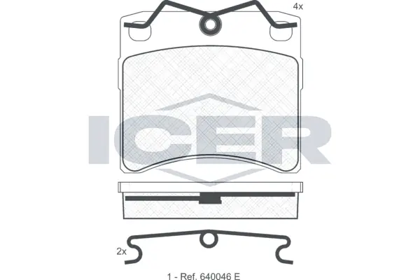 ICER Set Pad Brek, Brek Piring 140895