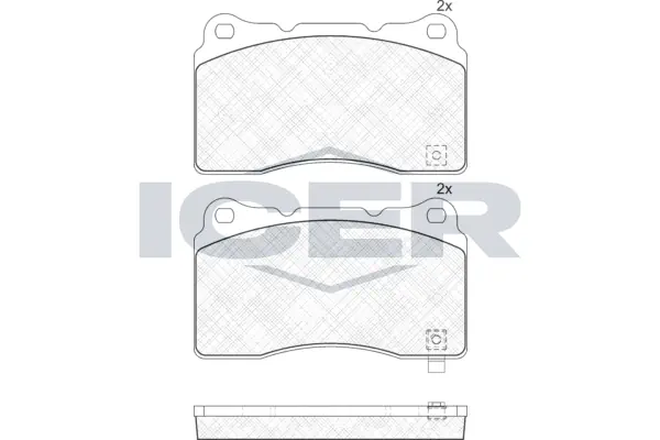 ICER Set Pad Brek, Brek Piring 181585